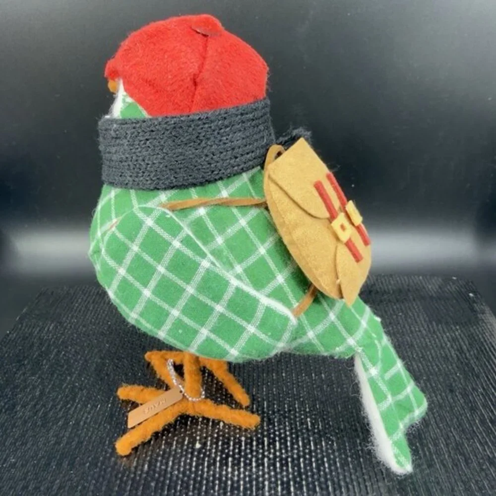 Wondershop Target Spritz‎ Fabric Bird Figurine Maus Green Plaid Backpack 2018